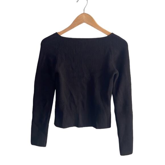 OAK + FORT SWEETHEART NECKLINE TOP - Picture 4 of 15